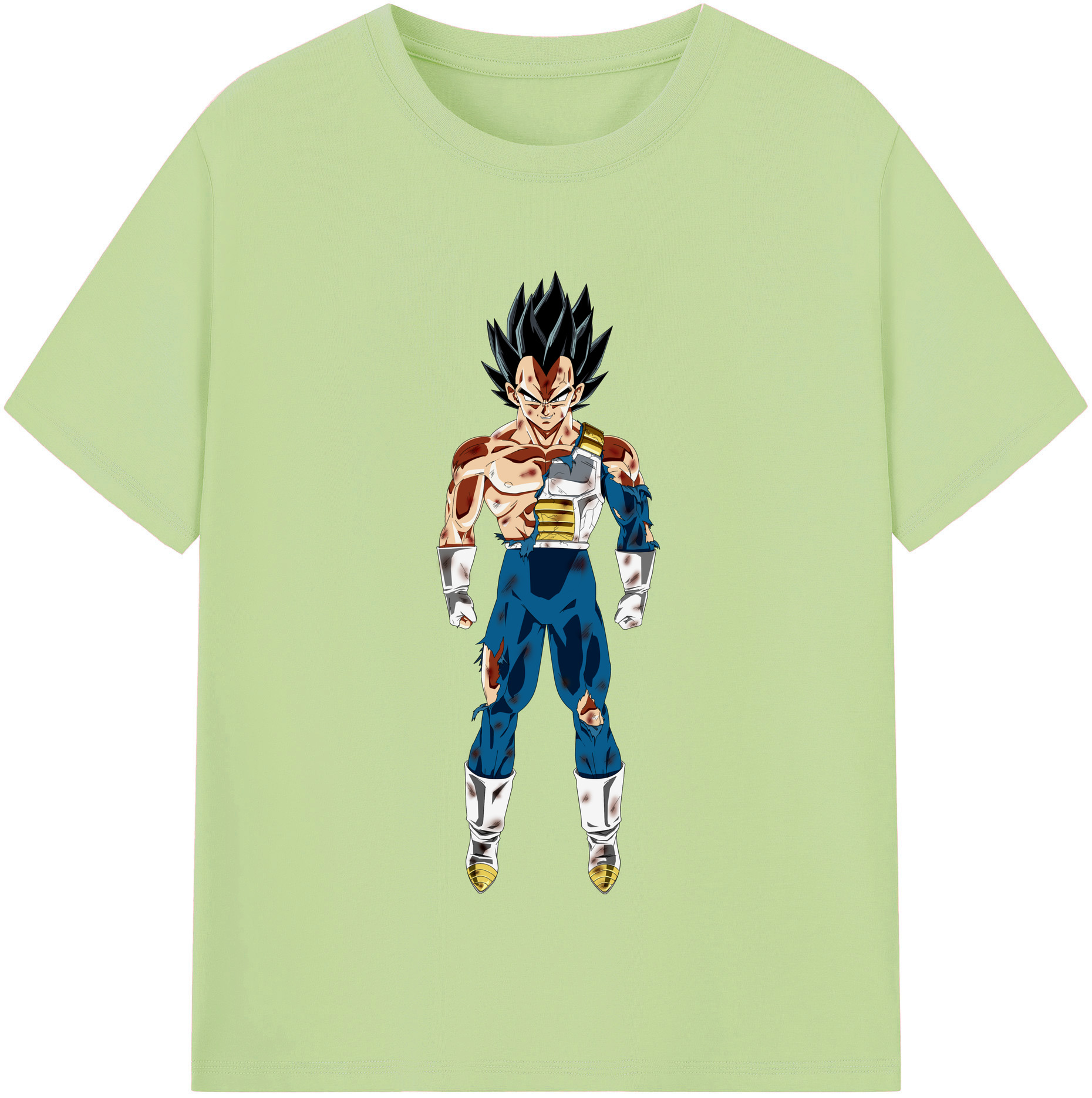 （画像用） ドラゴンボール ベジータ四世（Bejīta Yonsei）DRAGON BALL Vegeta IV 綿100％半袖Tシャツ（フロントプリント）